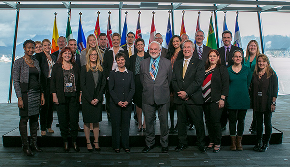 CICS staff photo, taken in March 2016 at the First Ministers' Meeting in Vancouver, BC
